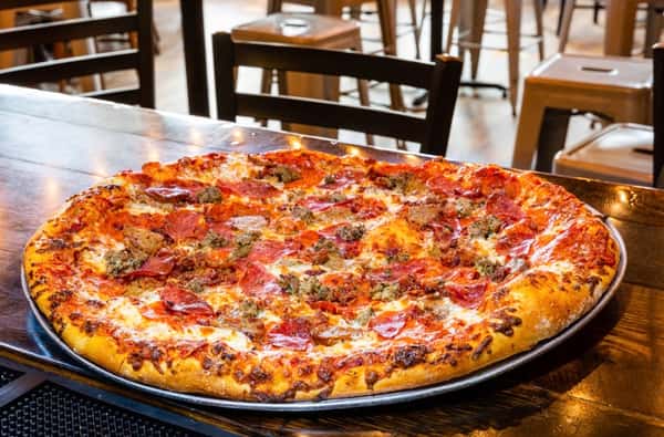 Meat lovers pizza