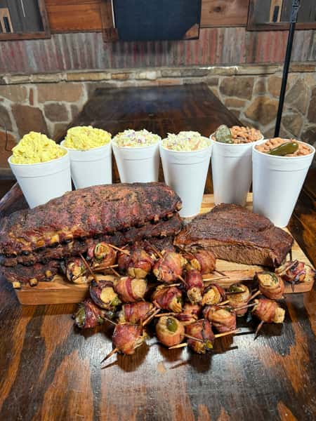 BBQ Piled High in a tailgate party pack