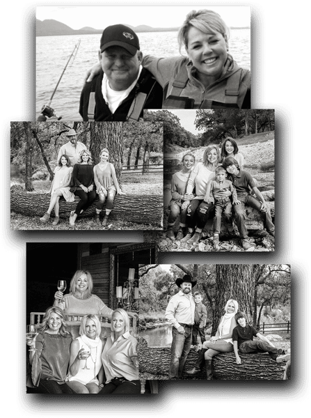 collage of Nivens family photos