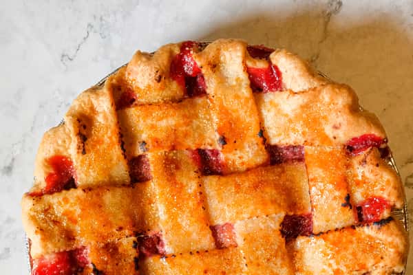 Fresh Baked Strawberry Pie