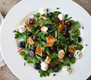 Smoked Trout  and Blueberry Salad