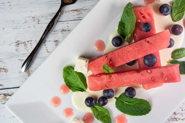 Honey Whipped Feta with Watermelon
