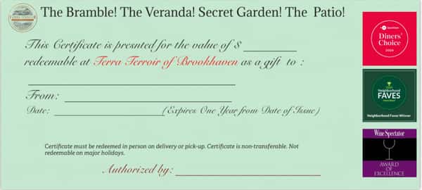 $75 Gift Certificate