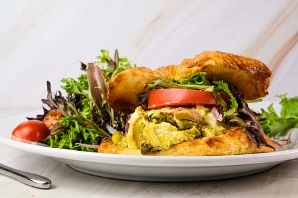 Curry Chicken Salad on Croissant