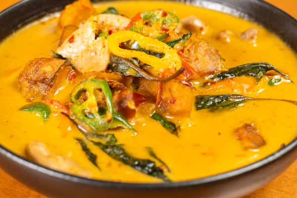 Red Chicken Curry and Pumpkin