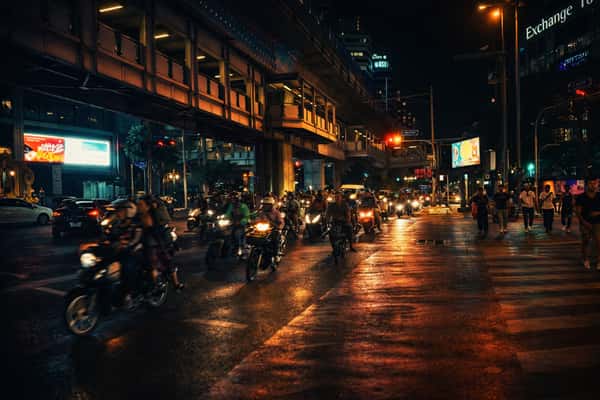 Bangkok Traffic Night
