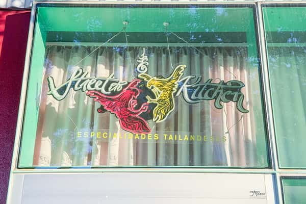 Exterior glass signage