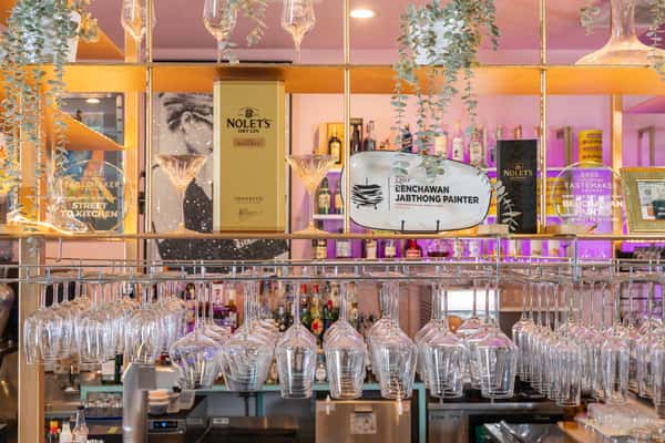 Bar and Wine Glasses