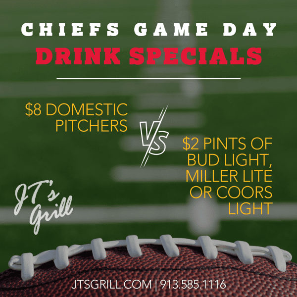 Chiefs vs. Browns Preseason Game - JT's Grill - Bar & Grill in De