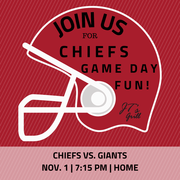 Chiefs VS Colts - JT's Grill - Bar & Grill in De Soto, KS