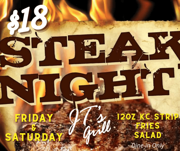 Steak Night (Special price dine-in only)