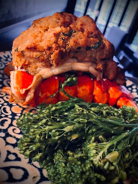 Baked Stuffed Lobster Tail
