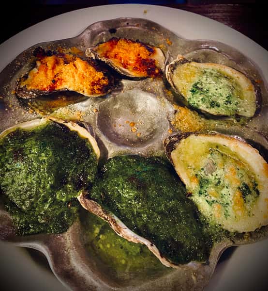Roasted Blue Point Oysters
