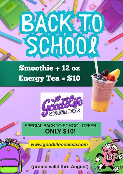 Back to School Promo (valid thru end of August)