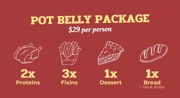 Pot Belly Catering Package