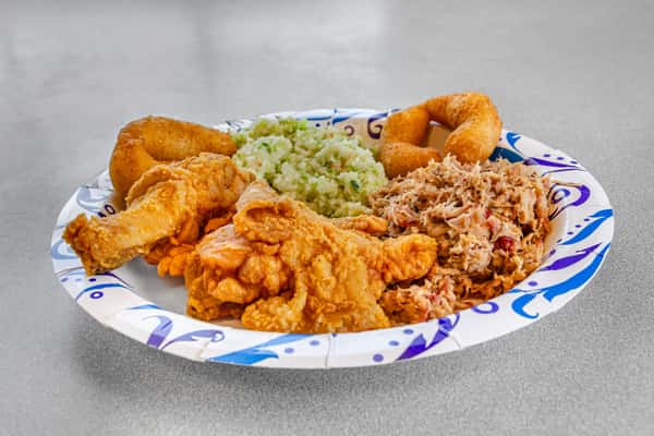 Fried Chicken & Chopped Barbeque Combo Meal