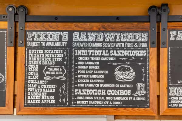 Sandwich Menu Board