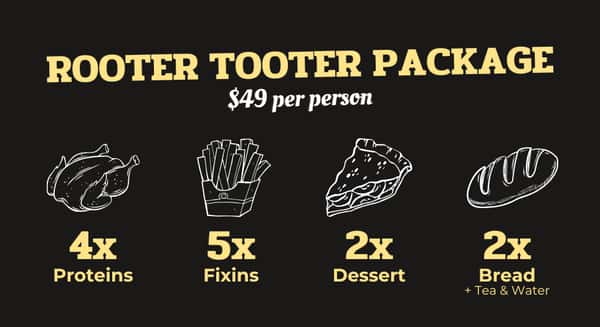 Rooter Tooter Catering Package