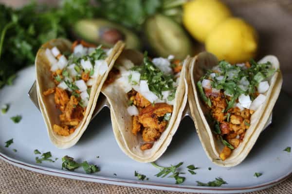 Tacos de Pollo Con Chipotle (GF)