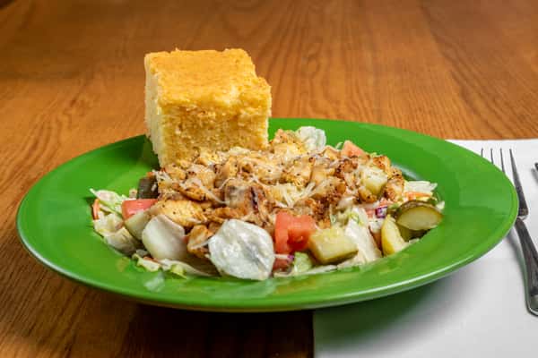 todd salad with cornbread at traditional Irish pub & caterer in Spokane, WA