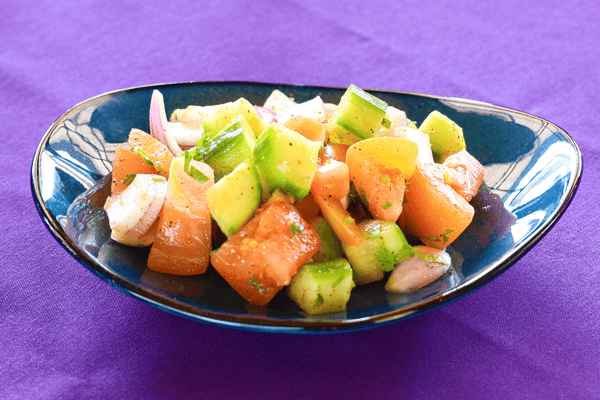 Onion Tomato Cucumber Salad