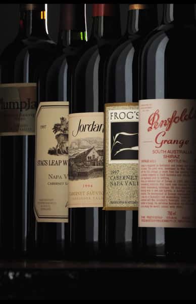 wine bottles