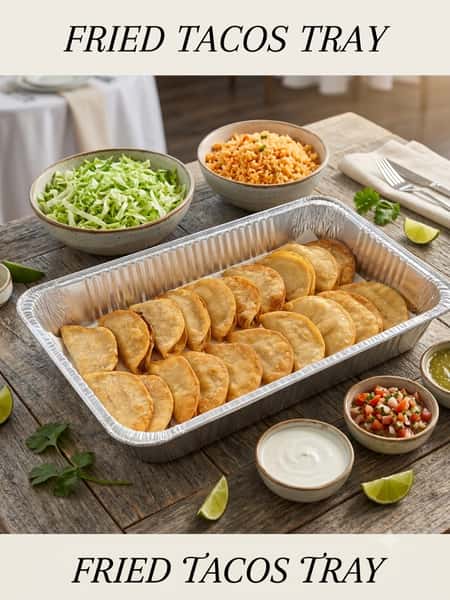 FRIED TACOS TRAY (serves 8 - 10)