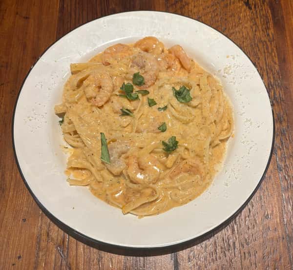 Blackened Shrimp Alfredo