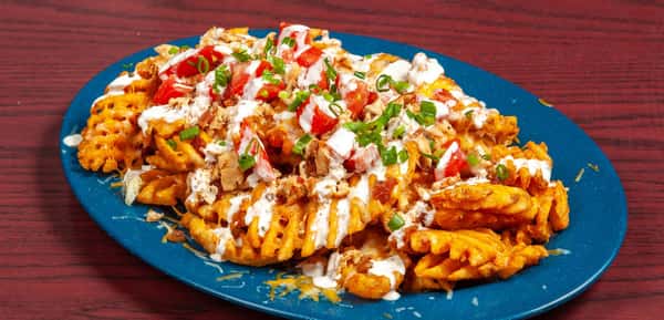 loaded waffle fries