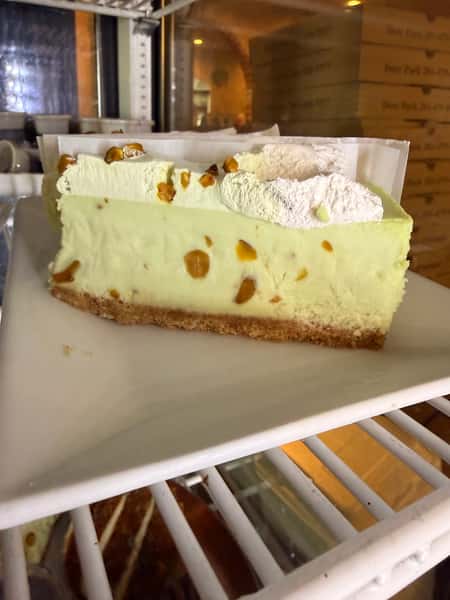 NEW! Creamy Pistacho Cheese cake.