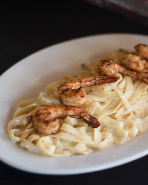 Family Shrimp Penne Alfredo