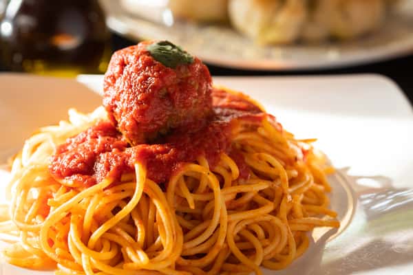 Spaghetti and meatballs