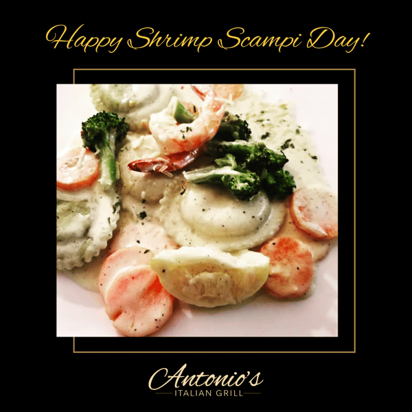 NEW Large Tray Shrimp Scampi Ravioli