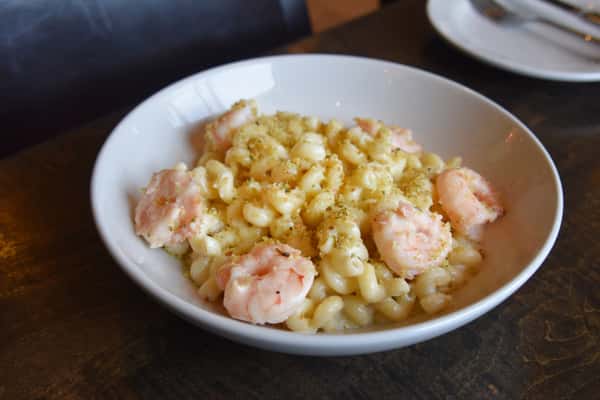 Four-Cheese Mac & Cheese with Shrimp