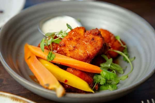 Hot- Honey Buffalo Cauliflower Bites