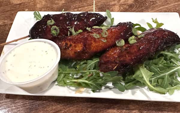 Honey Siracha Chicken Skewers