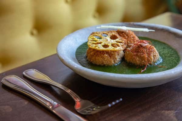 Veg and Fava Dumplings