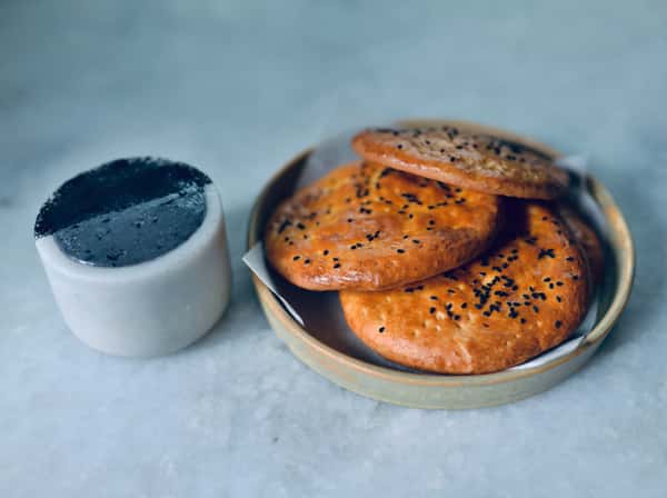 Masala Taftan with Black Garlic Butter