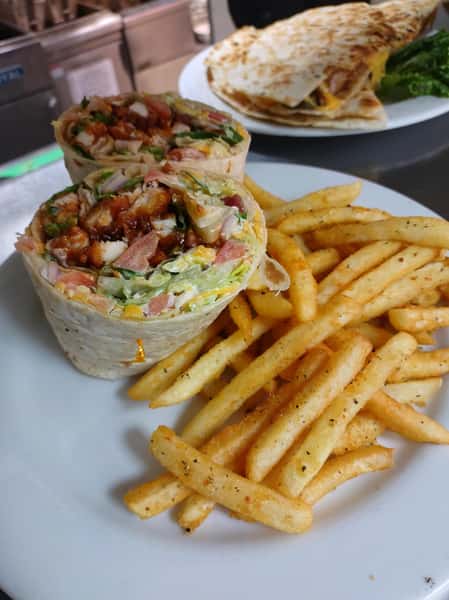 wrap with fries