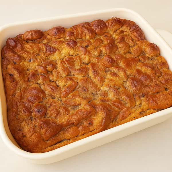 Chocolate Chip Croissant Bread Pudding