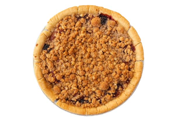 Apple Blackberry Crumble Pie