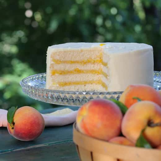 South Carolina Peaches & Cream Cake