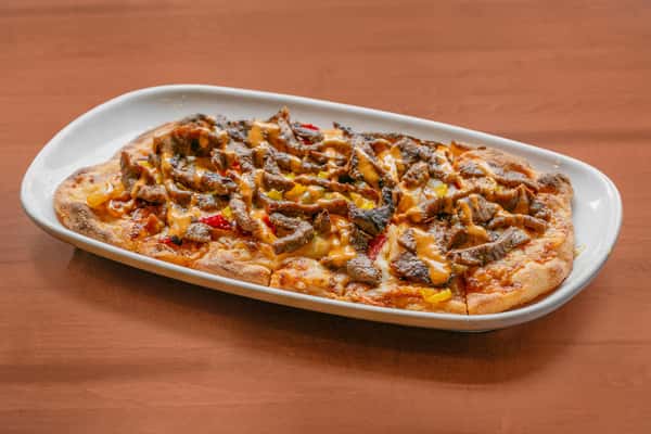 Smokey Pepper Steak Flatbread