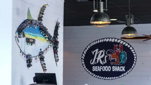 JRs Sign Interior and Fish