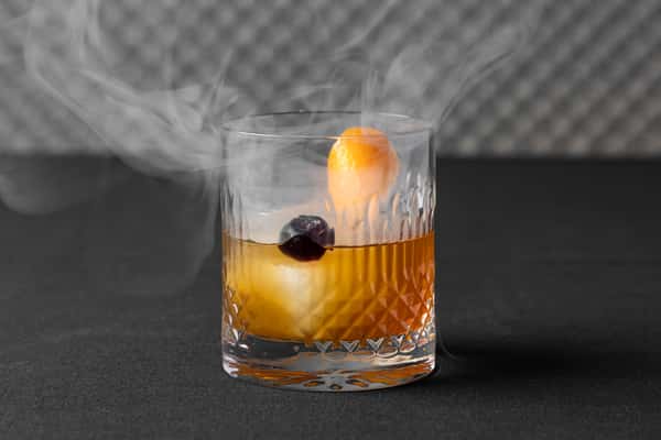 Smoke Old Fashioned from a River View Bistro