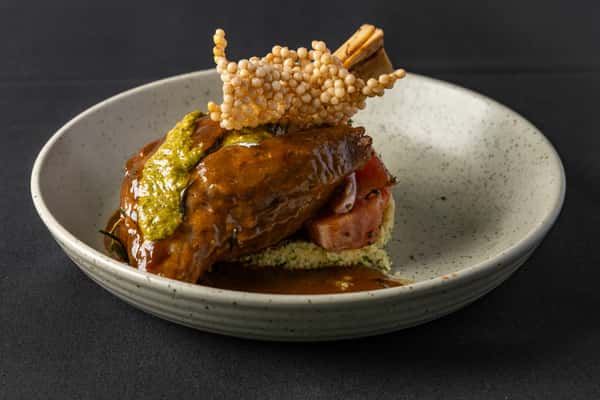 Lamb Shank from a River View Bistro