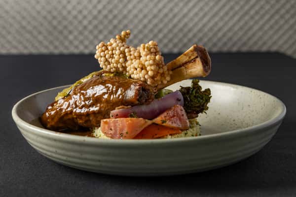 Lamb Shank from a River View Bistro