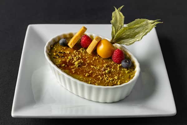 Creme Brulee from a River View Bistro
