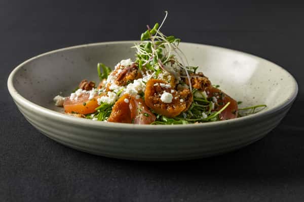 Poached Fig Pecan Salad from a River View Bistro