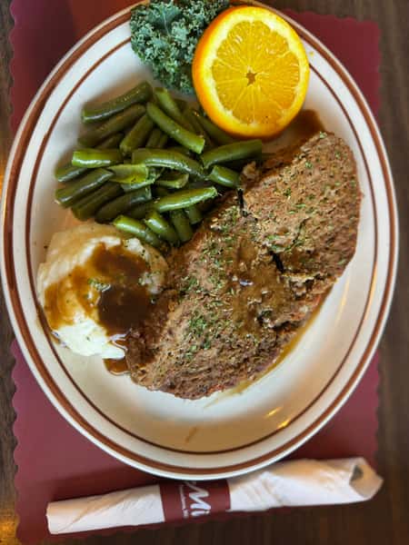 Hot Beef- Hot Turkey - Meatloaf Platter